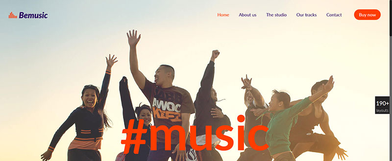 music A Quick Look at the Pre-Built Website