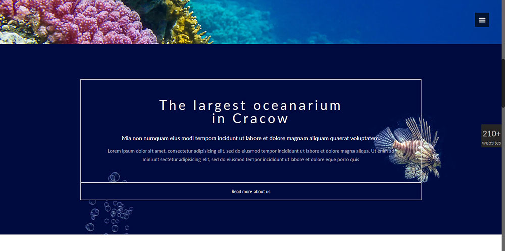 underwater Trends in Pre-Built Websites: Parallax Scrolling
