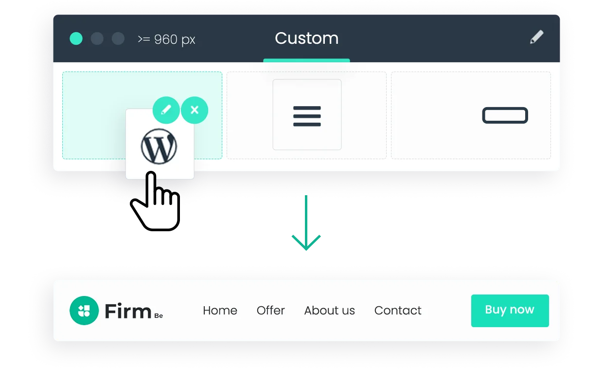 Header & Mega Menu Builder for WordPress