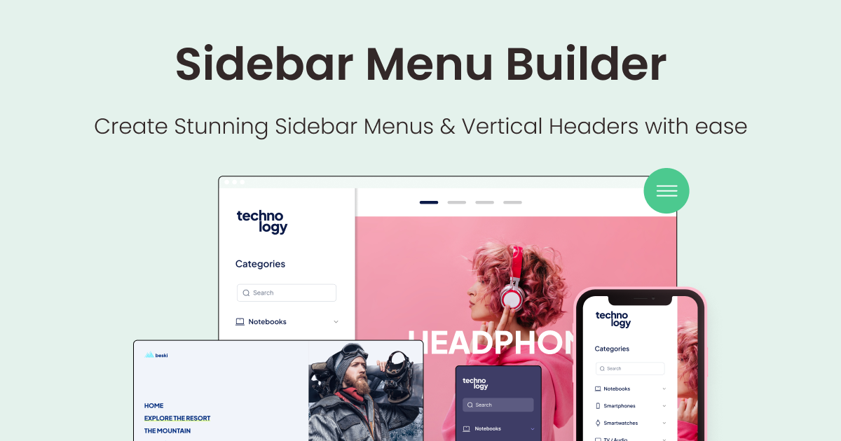 Sidebar Menu Builder for WordPress