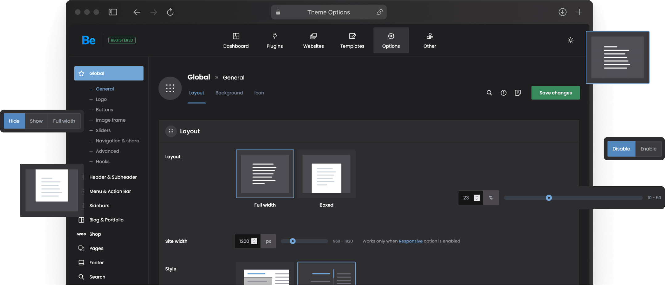 Theme Options