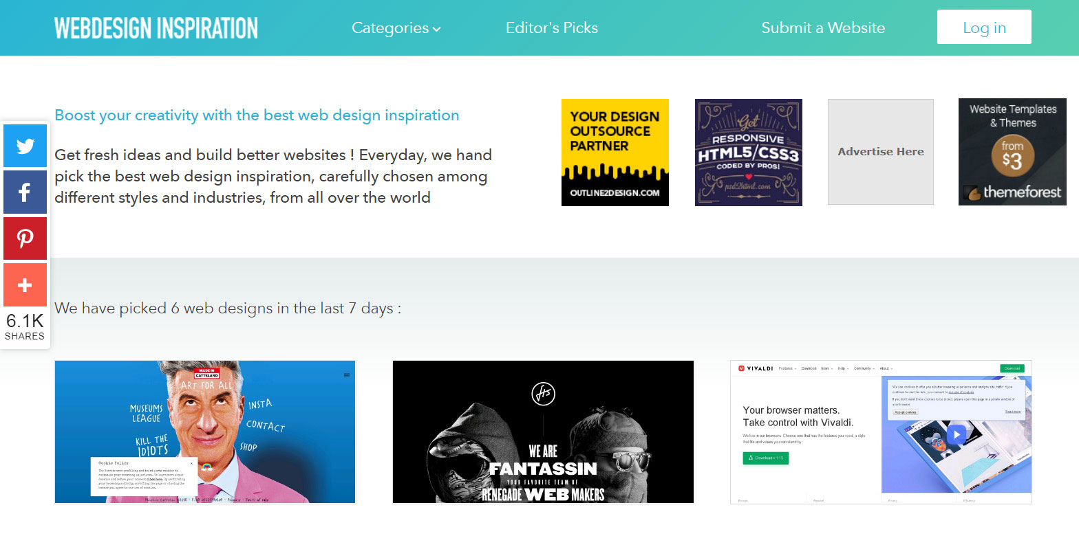 WebDesign-Inspiration Website inspiration: where to look for the recent design trends