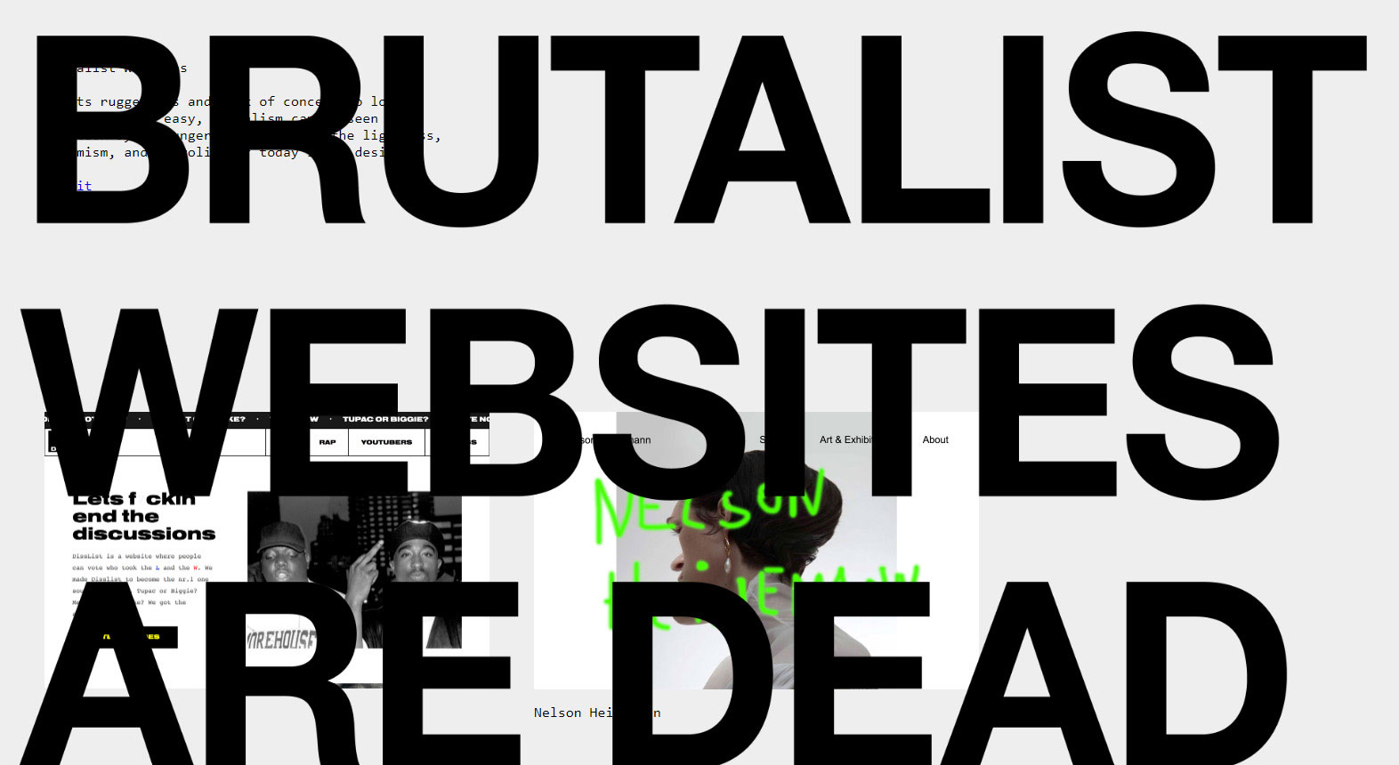 brutasilt Website inspiration: where to look for the recent design trends