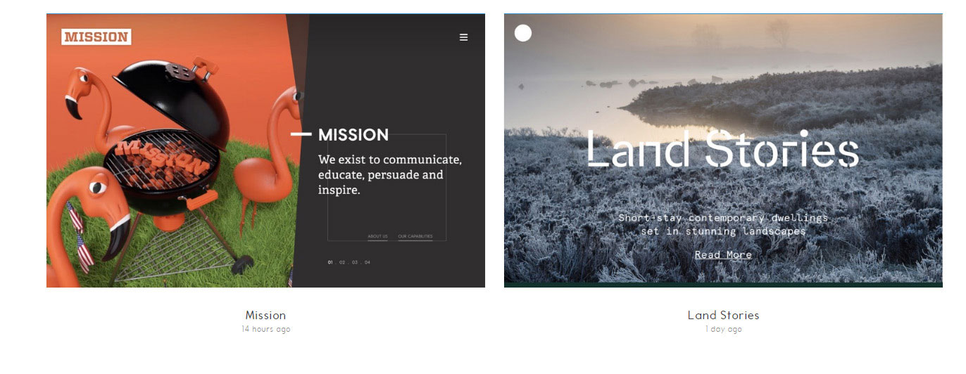 sitesee Website inspiration: where to look for the recent design trends