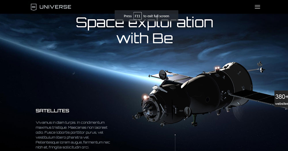 universe Great looking technology websites you should check out