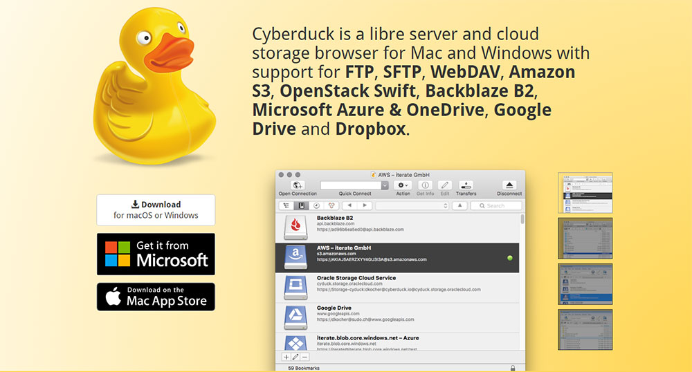 cyberduck ftp client