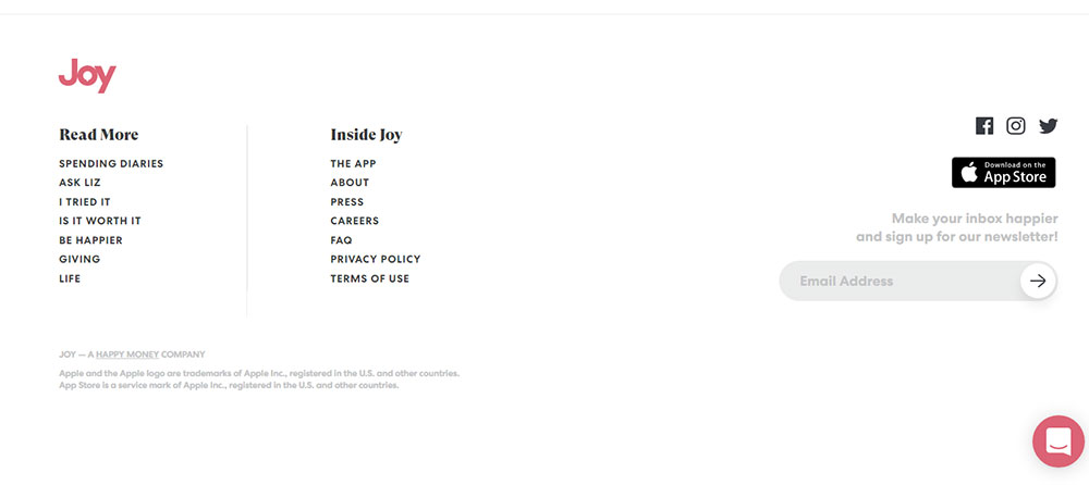 Various-widgets Website footer examples that should inspire you