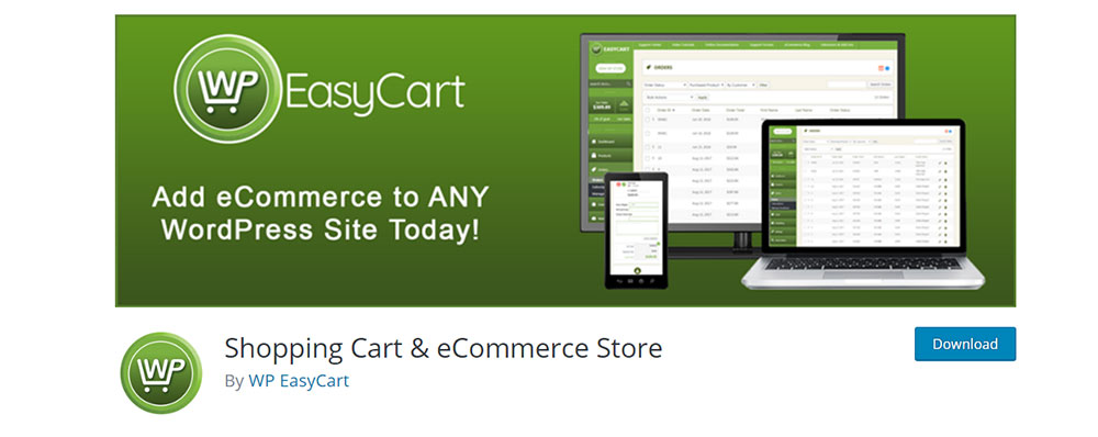 WP-EasyCart-Shopping-Cart-and-eCommerce-Store WordPress eCommerce plugins you should consider
