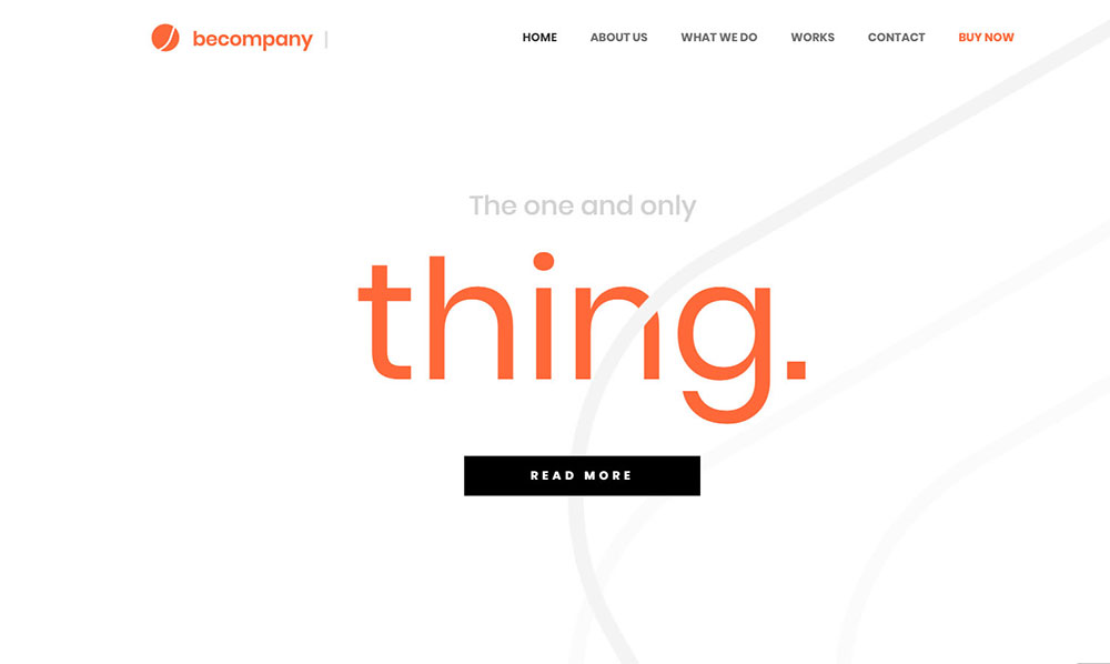 becompany Minimalist website design: How not to overdo it