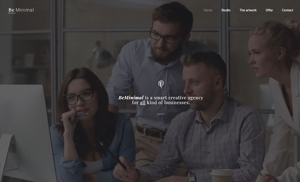 beminimal1 Minimalist website design: How not to overdo it