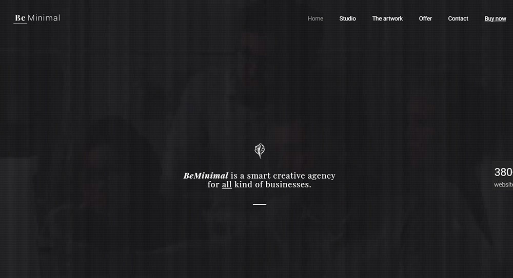 beminimall 26 Clean Website Design Examples