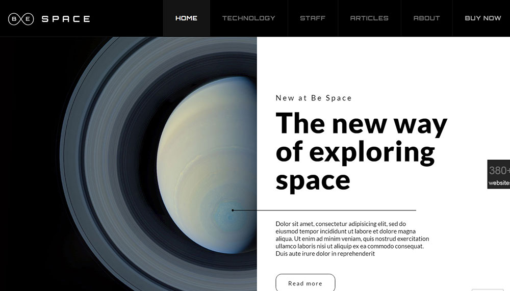 bespace 26 Clean Website Design Examples