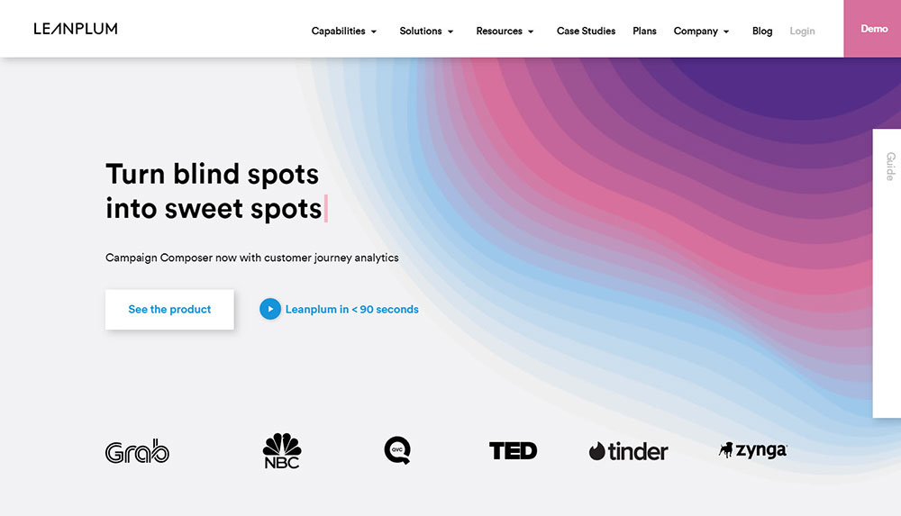 leanplum The best software websites to inspire yourself from