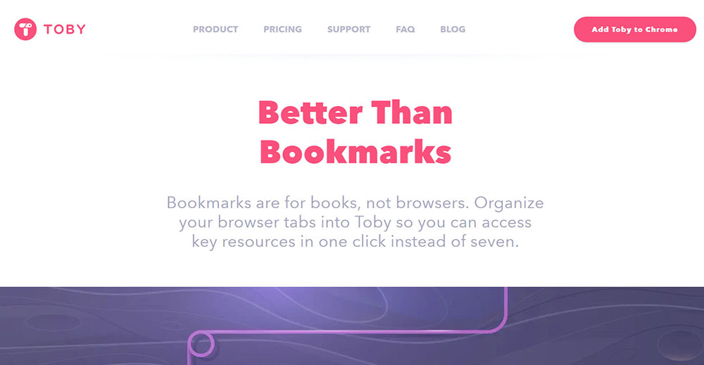 toby Google Chrome plugins and extensions for designers