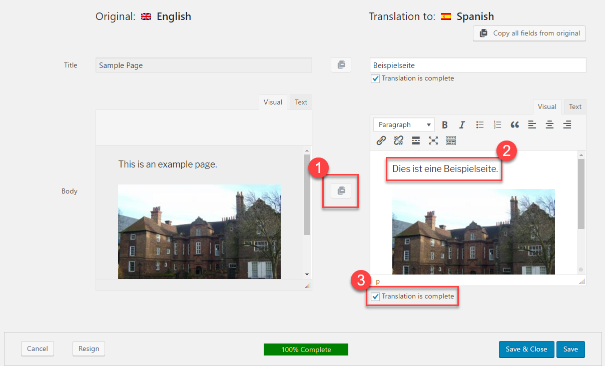 1 How to translate pages with the WPML plugin in BeBuilder