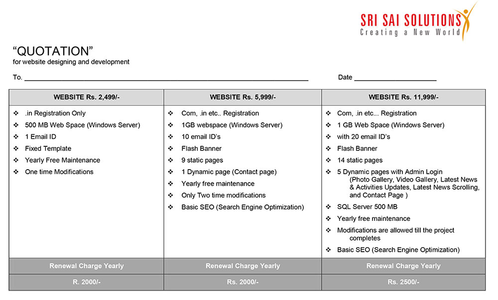 14 Website Quotation Templates Pdf Word Google Docs