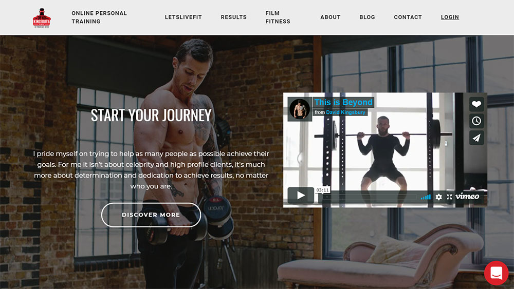 davidking How to Design an Awesome Personal Trainer Website