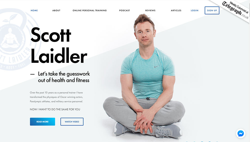 Design an Awesome Personal Trainer Website