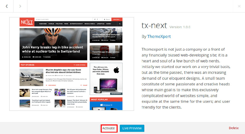 theme_UNinstall How to Fix the WordPress "Sorry, You Are Not Allowed to Access This Page" Error