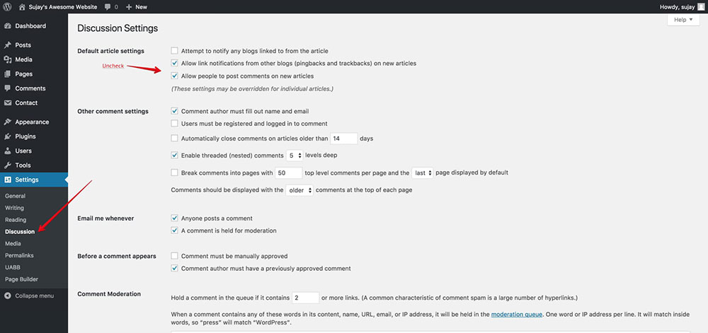 befpre-Upload_media How to Disable Comments in WordPress: A Quick Guide