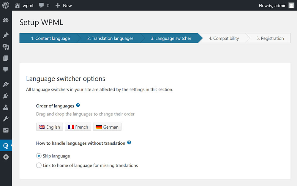 wpml-setup Polylang vs WPML: Which translation plugin should you use?