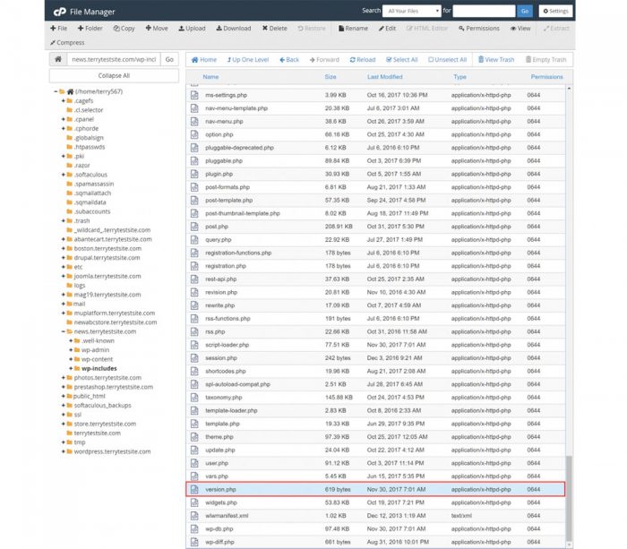 How to see the current WordPress version you have