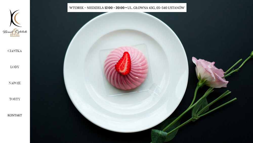 Karmel-Czekolada The best restaurant websites with gorgeous web design