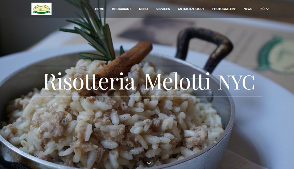Resottaria-Melotti-NYC The best restaurant websites with gorgeous web design