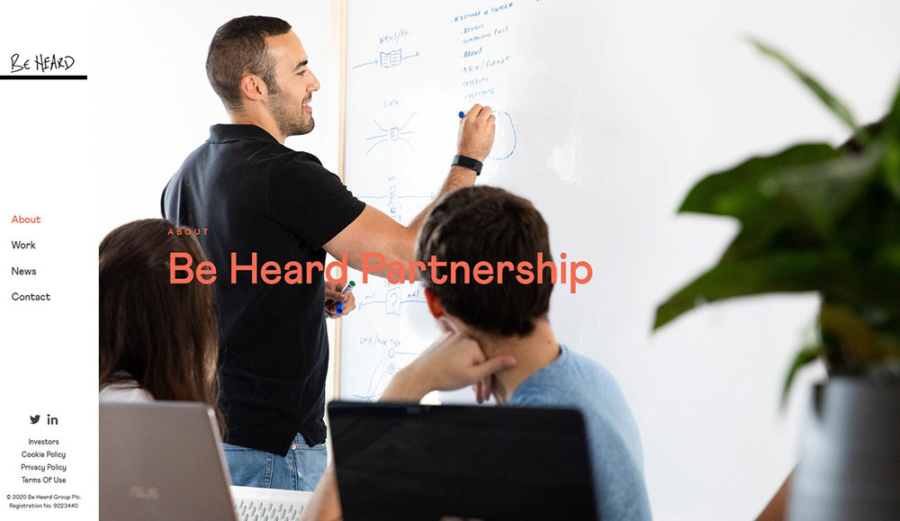 be-heard The Best Agency Website Design Examples