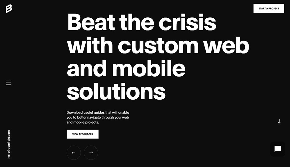 born-flight The Best Agency Website Design Examples