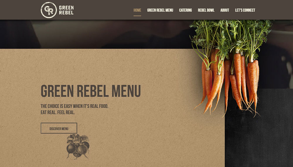 green-rebel The best restaurant websites with gorgeous web design