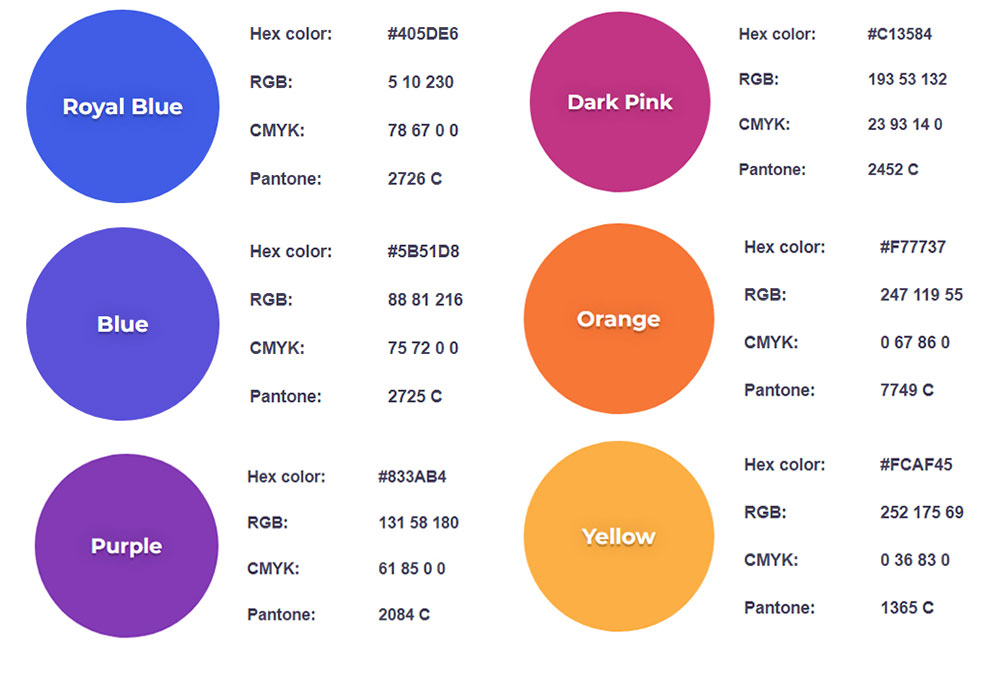 Instagram Logo Color Code