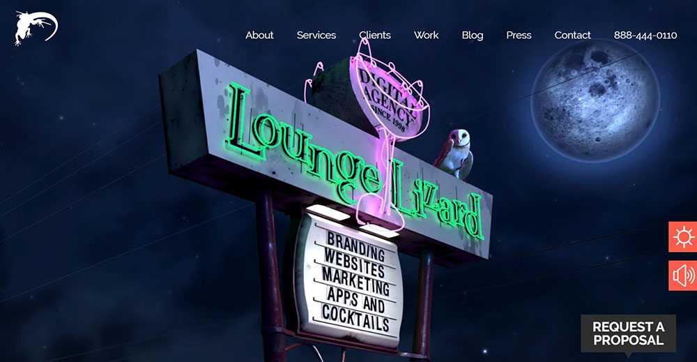 loungelizard The Best Agency Website Design Examples