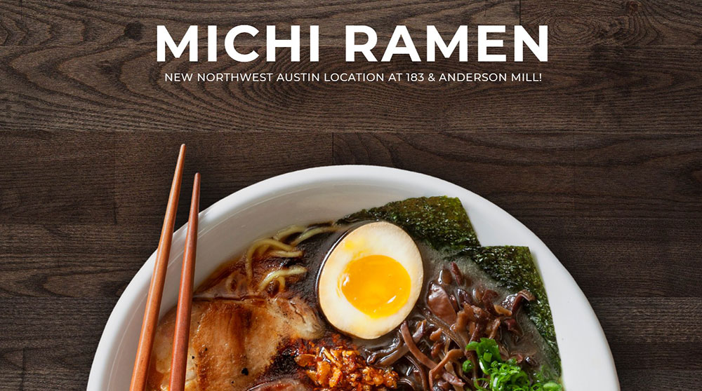 michi-ramen The best restaurant websites with gorgeous web design