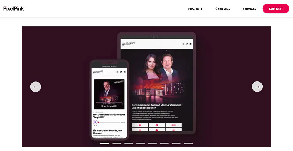 pixelpink The Best Agency Website Design Examples