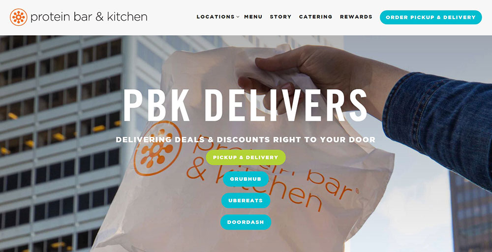 protein-bar The best restaurant websites with gorgeous web design