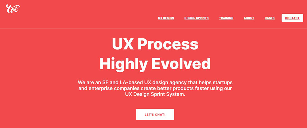 toi The Best Agency Website Design Examples