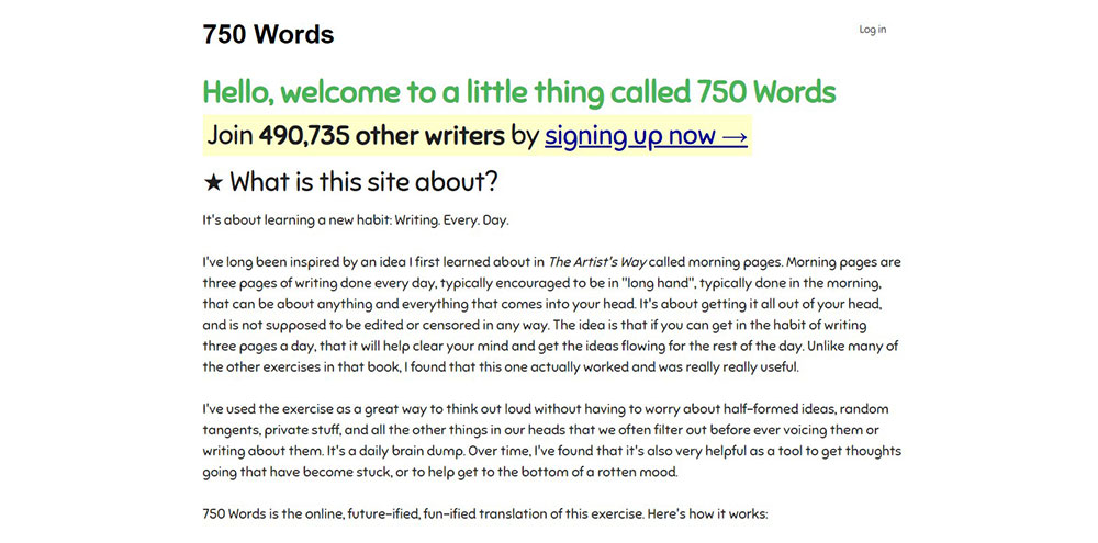 750Words.com_ The best relaxing websites to calm you and relieve stress
