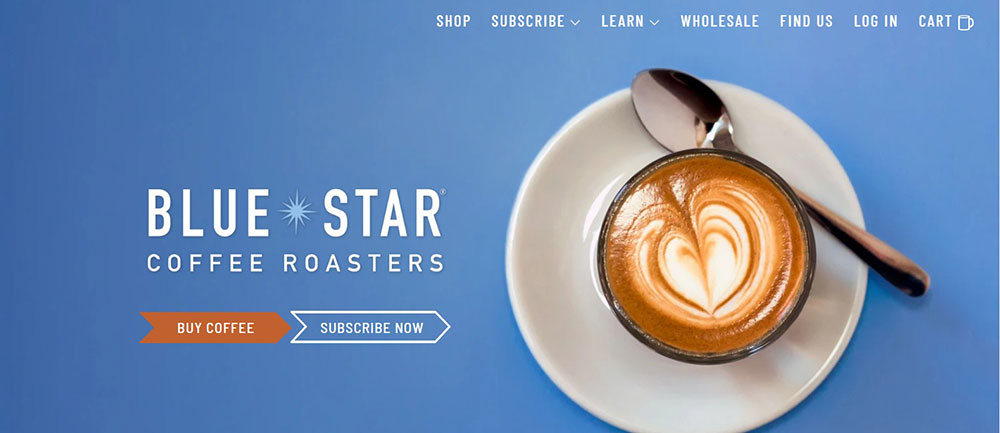 Blue-Star-Coffee WooCommerce websites that have amazing design and functionality