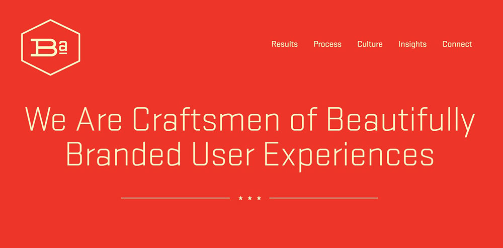 Brand-Aid Modern red websites with awesome color schemes