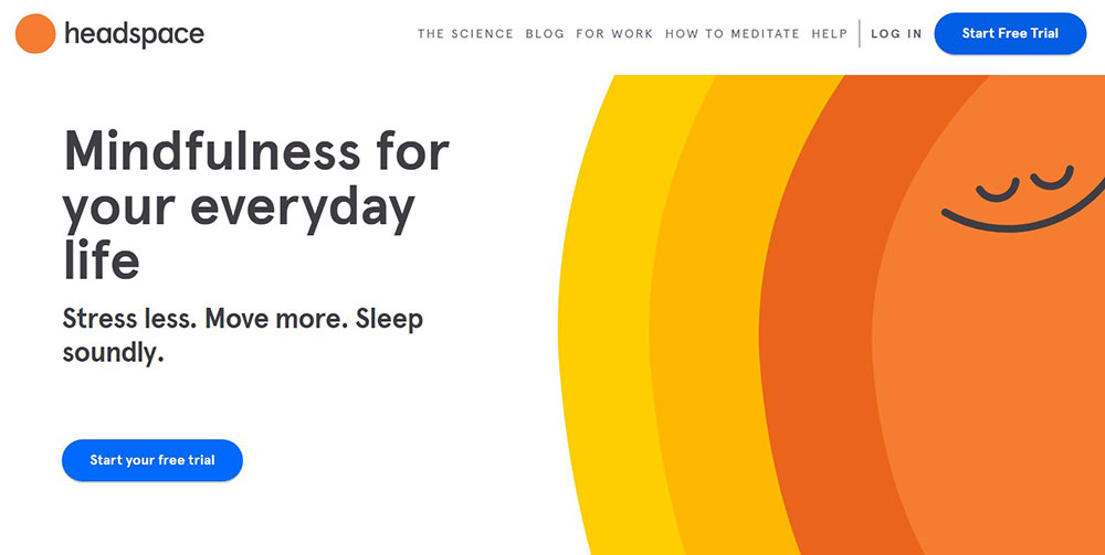 Headspace The best relaxing websites to calm you and relieve stress
