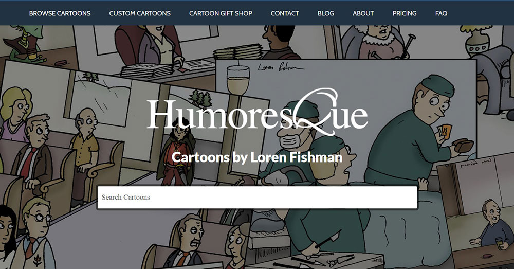 Humoresque-Cartoons WooCommerce websites that have amazing design and functionality