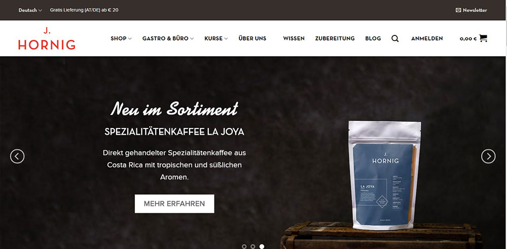 J.-Hornig WooCommerce websites that have amazing design and functionality