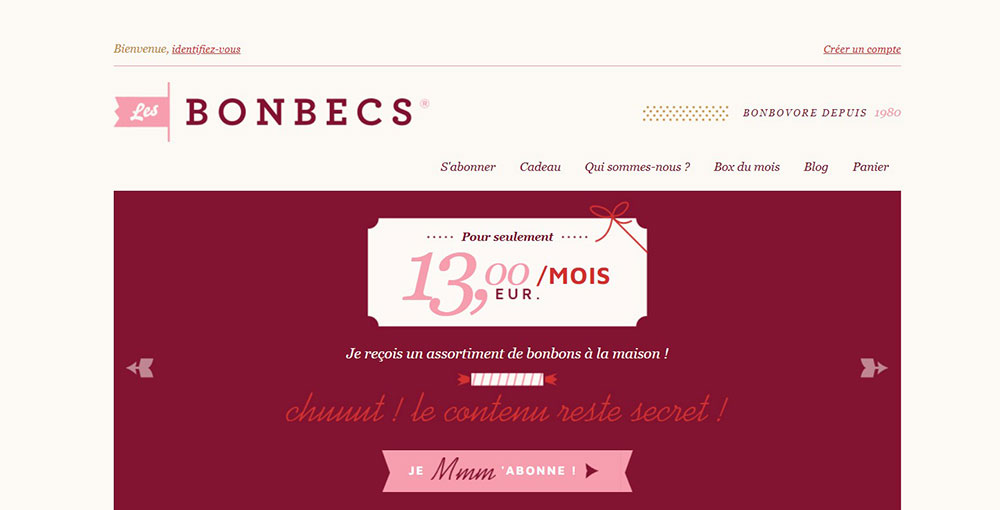Les-Bonbecs Modern red websites with awesome color schemes
