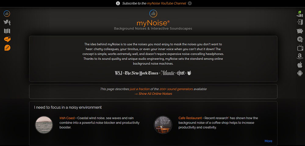 My-Noise The best relaxing websites to calm you and relieve stress
