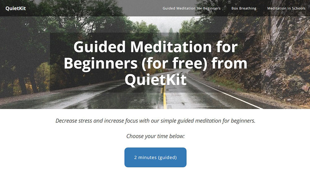 Quietkit The best relaxing websites to calm you and relieve stress