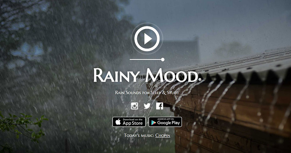 Rainy-Mood The best relaxing websites to calm you and relieve stress