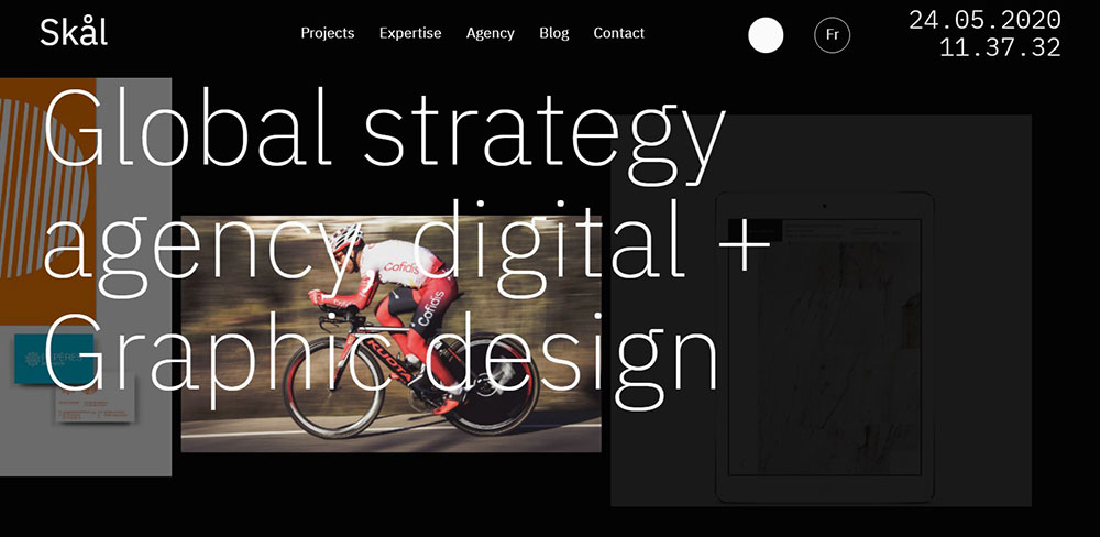 SkålAgence The coolest black website design examples you can find online