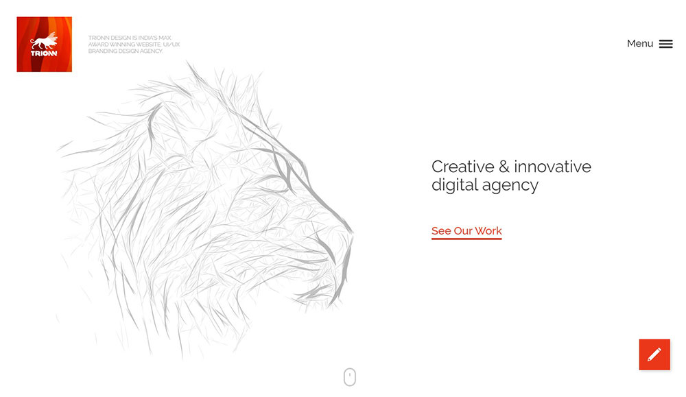 Trionn-Design Modern red websites with awesome color schemes