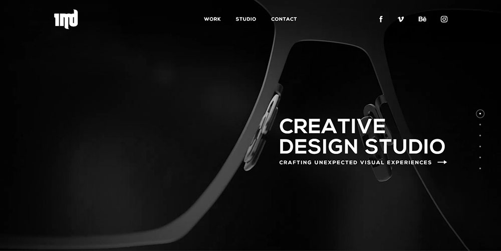 imd The coolest black website design examples you can find online